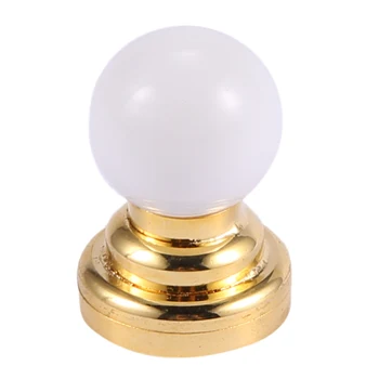 1: 12 Кукольный домик Миниатюрный глобус Белый потолок Светодиодная лампа освещения с батареей