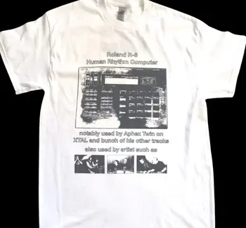 Aphex Twin - Roland R-8 Human Rhytm Компьютерная футболка TE7394