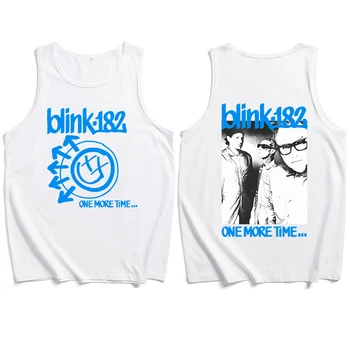 Blink 182 One More Time Рубашки Жилет Майки Футболка Мужчина Женщина Топы Без рукавов