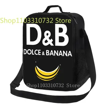 Dolce Banana Термоизолированная сумка для ланча Женский портативный контейнер для ланча для школьного хранения Bento Food Box
