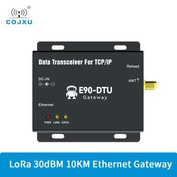 Ethernet шлюз LoRa 915 МГц COJXU E90-DTU (900SL30-ETH)-V2.0 MQTT 30 дБм постоянного тока 8 В ~ 28 В 10 км RSSI SMA-K TCP UDP Приемопередатчик Модем