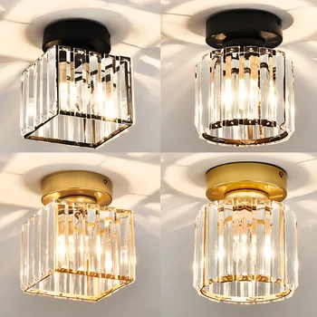K9 Crystal Bar Потолочные светильники Nordic Indoor Decor для дома Лофт Гостиная Проход Спальня Ванная комната Лампа Подвесной светильник