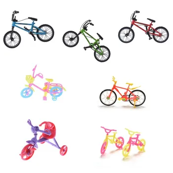 Kids Pretend Play Подарочный набор Пластиковый велосипед Велосипед Кукла Аксессуары На открытом воздухе Спортивная Игрушка Для Куклы Кукольный Домик Детский Дом Игровая Игрушка