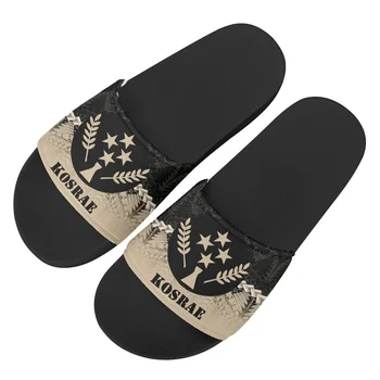 Kosrae Print Home Casual Мягкие тапочки Полинезийский дизайн Гавайские пляжные сандалии Легкие плоские тапочки Женские Footwea