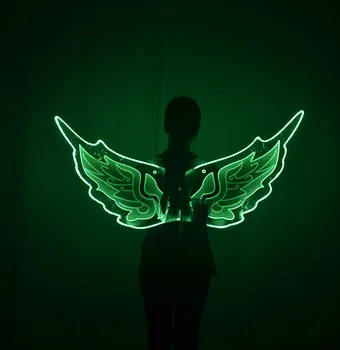 LED светящиеся крылья ночной клуб бар шоу подиум реквизит светящееся сценическое шоу крылья бабочки