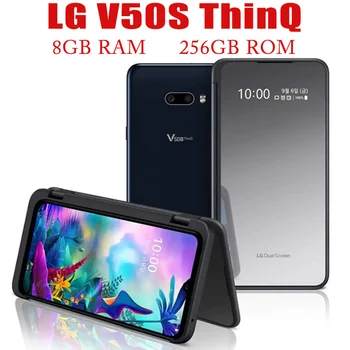 LG V50S 5G ThinQ V510N Мобильный 8 ГБ ОЗУ 256 ГБ ПЗУ Смартфон Android Разблокирован Оригинальная 32-мегапиксельная камера 4G LTE Сотовый телефон с отпечатками пальцев