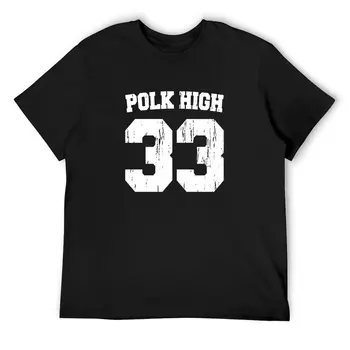 Polk High Футболка Мужчины Harajuku Футболки Оригинальные футболки с принтом Короткие рукава Потрясающая одежда большого размера Подарочная идея