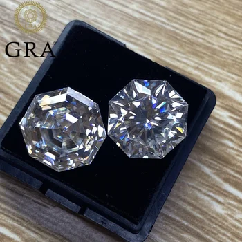 Ruihe Octagon Shapes Муассанит Свободный камень D VVS1 GRA Отчет лаборатории создал алмазный драгоценный камень для изготовления ювелирных изделий
