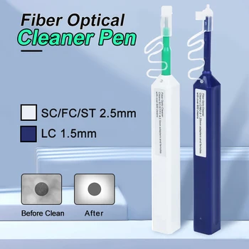SC / FC / ST 2,5 мм Ручка для чистки оптоволокна LC / MU 1,25 мм Инструменты для очистки волокна в один клик Очиститель оптоволоконных разъемов