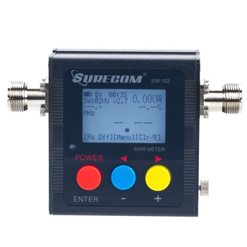 SW-102 измеритель 125-520 МГц Цифровой измеритель мощности и КСВ SW102 для двусторонней радиосвязи