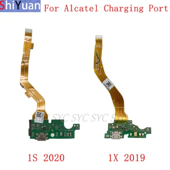 USB Разъем для зарядки Плата Гибкий кабель для Alcatel 1S 2020 5028 1X 2019 5008 Запасные части разъема для зарядки