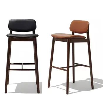 Барные стулья для кофейни High Designer High Nordic Барные стулья Парикмахерская Винтаж Cadeira Эргономика Современная мебель