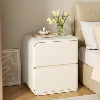 Белая прикроватная тумбочка для спальни Современный минималистичный эстетический ящик для прикроватной тумбочки Роскошная мебель для дома Mesitas De Noche