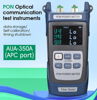 Волоконно-оптический измеритель мощности PON Порт AUA-350A/U APC / UPC (опционально) FTTX / ONT / OLT 1310 / 1490 / 1550 нм Тестер оптоволоконного кабеля PON Бесплатная доставка