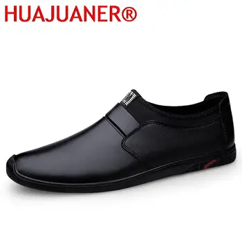 Высококачественные мужские лоферы Новая мода Мужская обувь для вождения Легкие повседневные лоферы для ходьбы Дышащая мужская обувь из натуральной кожи