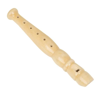  Деревянные блокфлейты Портативный 6 отверстий Кларнет Инструмент Музыкальная флейта Музыкальный инструмент Игрушечный подарок для мальчиков и девочек