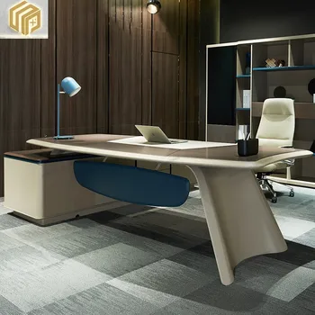 Индивидуальный модный и минималистичный стол босса, современная офисная мебель, большой стол, стол менеджера, стол президента