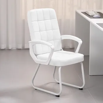 Кожаный дешевый дизайн офисного стула водонепроницаемый белый современный скандинавский офисный стул эргономичный шезлонг де бюро, мебель