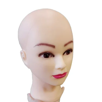 лысый манекен с подставкой держатель женский манекен голова для парика изготовление кепки дисплей прическа укладка макияж практика
