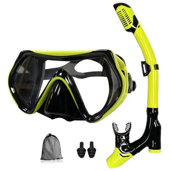 Маска для дайвинга Профессиональная маска для подводного плавания и трубки Очки Очки для дайвинга Набор трубок для дайвинга Маска для снорклинга Взрослый унисекс
