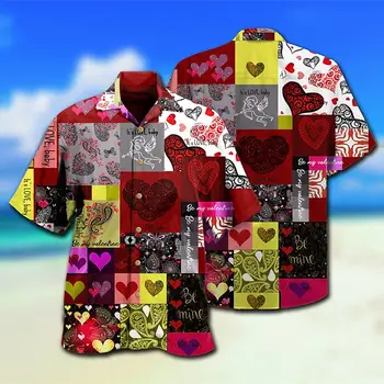 Мужская рубашка Летняя гавайская рубашка Животные графические принты Отложная одежда с принтом на пуговицах Одежда Тропическая мода Мягкая