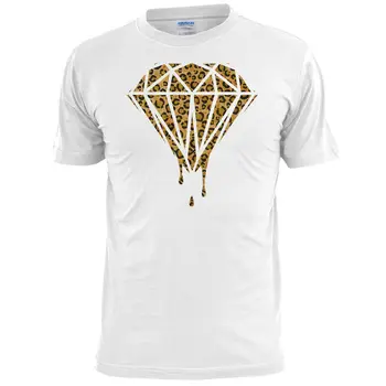 Мужская футболка с бриллиантовым леопардовым принтом