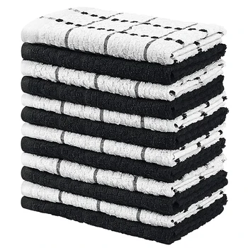 Мягкие кухонные полотенца 15x25 дюймов 100% хлопок супер впитывающие салфетки для посуды барные столовые полотенца быстросохнущие чистящие полотенца