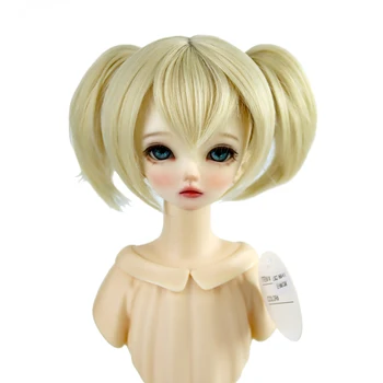 Новые парики БЖД Продажа 7-8 '' 1/4 короткие пучки бобо с челкой синтетические волосы для MSD SD Аксессуары для куклы DIY