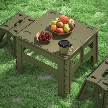  Открытый складной стол Портативный пластиковый стол для кемпинга Стойло Маленький стол Простой стол Принадлежности для пикника