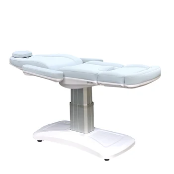 Портативный белый электрический спа-салон Косметический косметический массажный стол для красоты Кровать для лица