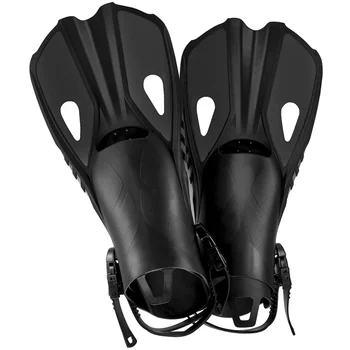 Профессиональные ласты для подводного плавания Взрослые дети Регулируемая обувь для плавания Силикон Длинный Погружной Снорклинг Дайвинг