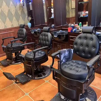 Роскошная парикмахерская Кресло Реклайнер Профессиональное вращающееся кресло для салона Парикмахерская Bancada Para Barbearia Beauty Furniture