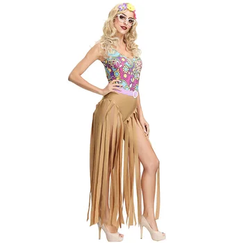 сексуальный диско женщины костюм косплей хип-хоп танцор костюм хэллоуин костюм для взрослых женщин карнавальная вечеринка маскарадный наряд
